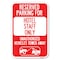 Signmission Reserved Parking for Hotel Staff Only Un Heavy-Gauge Aluminum Sign, 12" x 18", A-1218-23097 A-1218-23097 - alternate 1